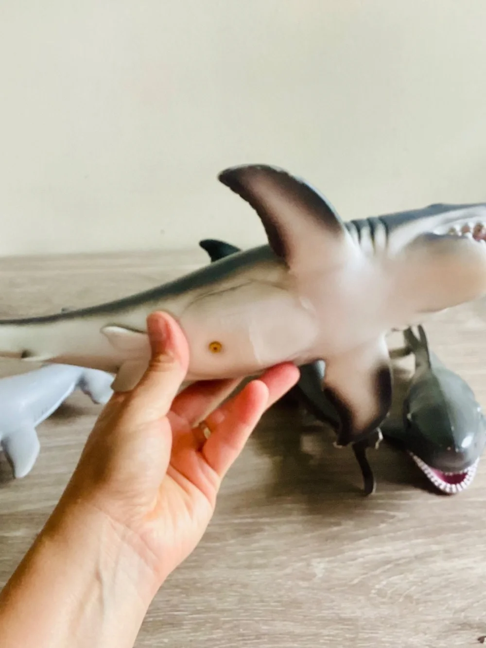 Lot Of 5 Pool Water Toys Sharks Sting Ray Large/Med Size Rubber Floating Diving